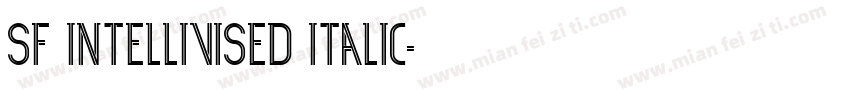SF Intellivised Italic字体转换
